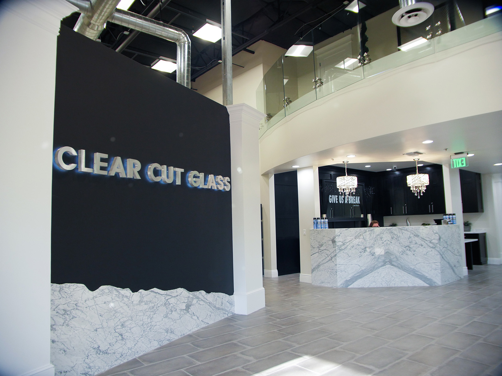 Clear Cut Glass Main Foyer